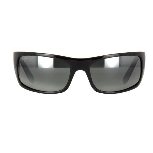 Maui Jim Peahi Gloss Black 202-02 Polarized Sunglasses