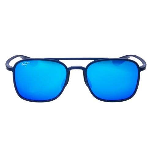 Maui Jim Keokea Polarized Sunglasses B447-3M Matte Navy/blue Mirror Aviator - Frame: Blue, Lens: Blue, Manufacturer: Matte Navy