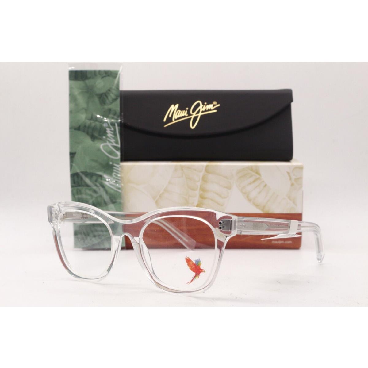 Maui Jim Mjo 2302-05 Clear Silver Authentc Frames W/case Eyeglasses 49-20