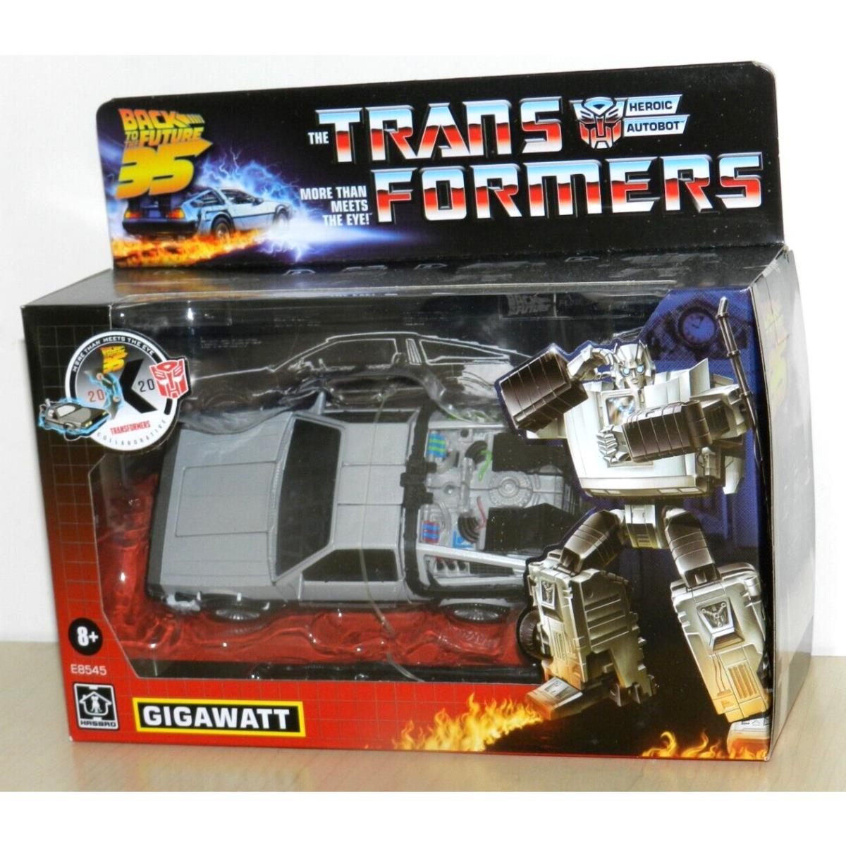 Transformers Back TO The Future Gigawatt Set Delorean Time Machine