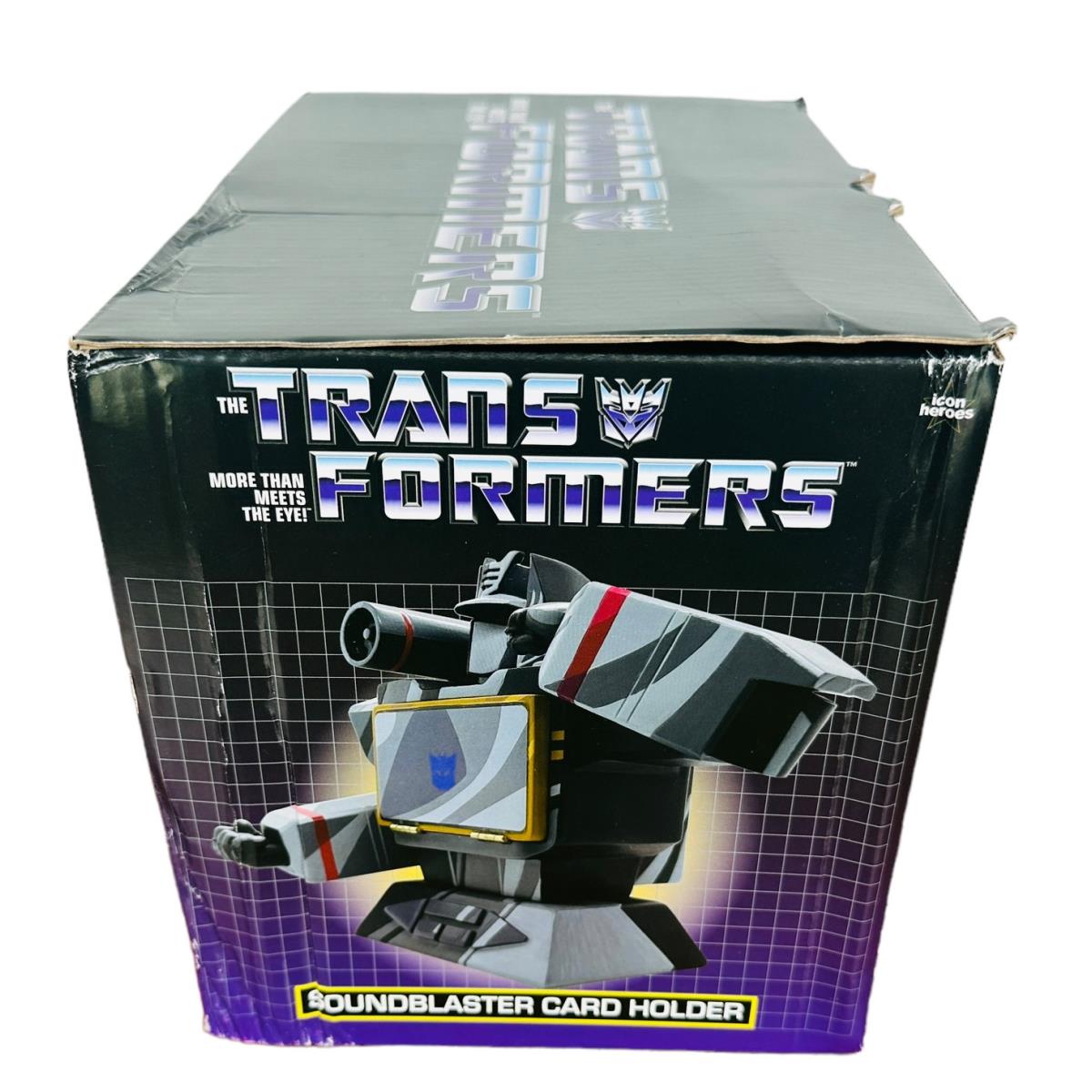 Transformers Soundblaster Card Holder Figure Icon Heroes w Box Hasbro Toy 2022