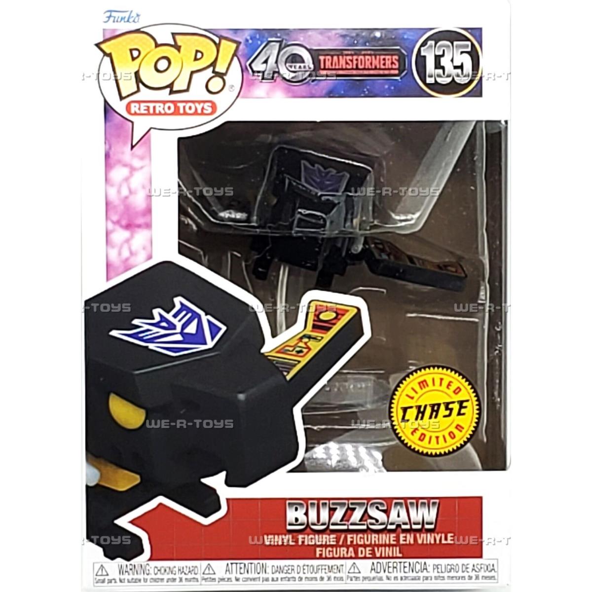 Funko Pop Retro Toys 135 Transformers Limited Edition Chase Buzzsaw Vinyl Figure