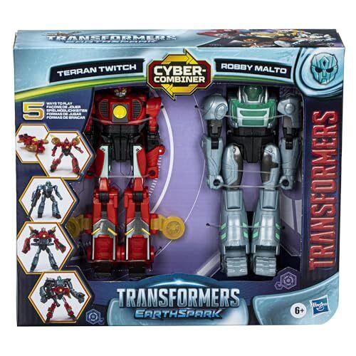 Transformers Earthspark Cyber-combiner Terran Twitch and Robby Malto Robot