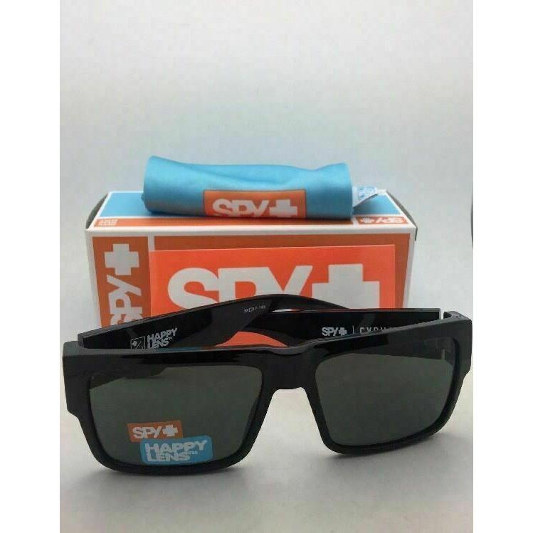 Spy Optic Sunglasses Cyrus Shiny Black Frames with Hdplus Grey-green Lenses