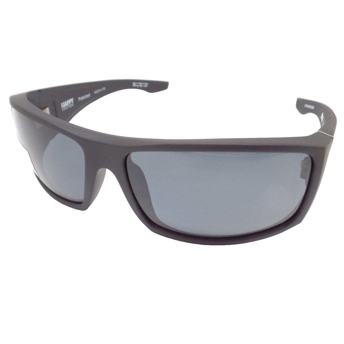 Spy Optics Cooper XL Matte Black Green Grey Polarized Sunglasses