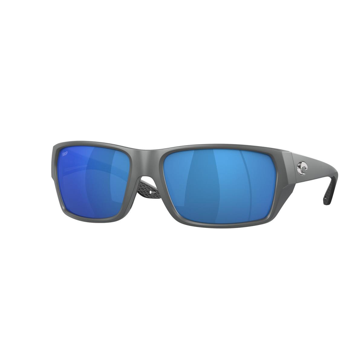 Costa Del Mar 06S 9113 Tailfin Matte Gray Blue Mirror 911309 Sunglasses