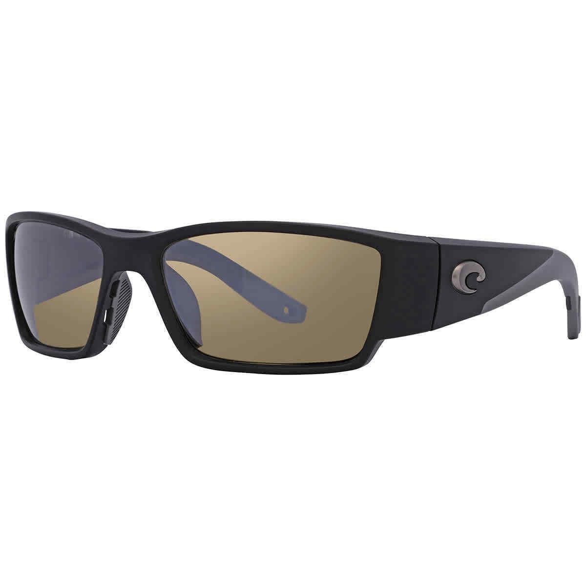 Costa Del Mar Corbina Pro Sunrise Silver Mirror Polarized Glass Wrap Men`s