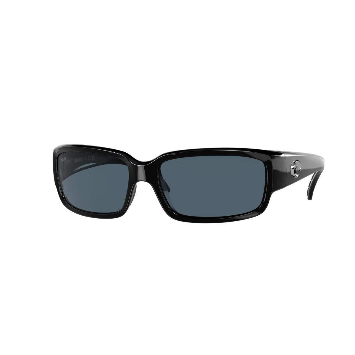 Costa Del Mar 06S 9025 Caballito 11 Shiny Black Gray 902502 Sunglasses