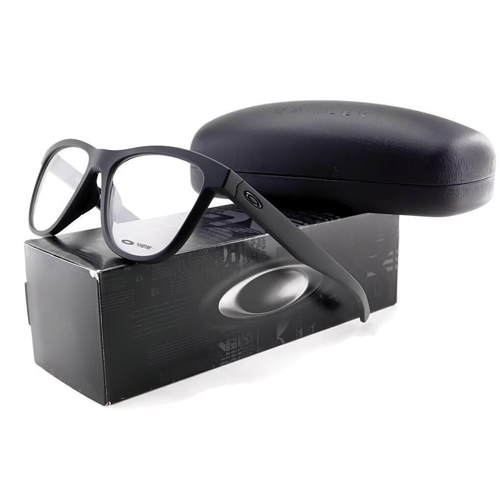 Oakley Grounded Eyeglasses OX8070 0653 - Satin Black / Clear Demo Lens