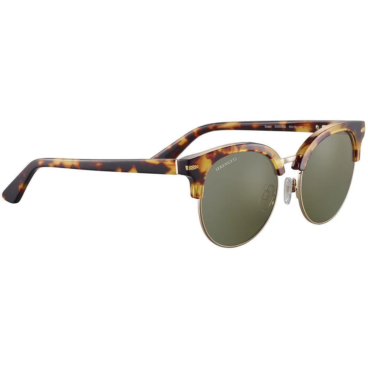 Serengeti Susan Sunglasses Shiny Tortoise Havana Mineral Polarized 555nm