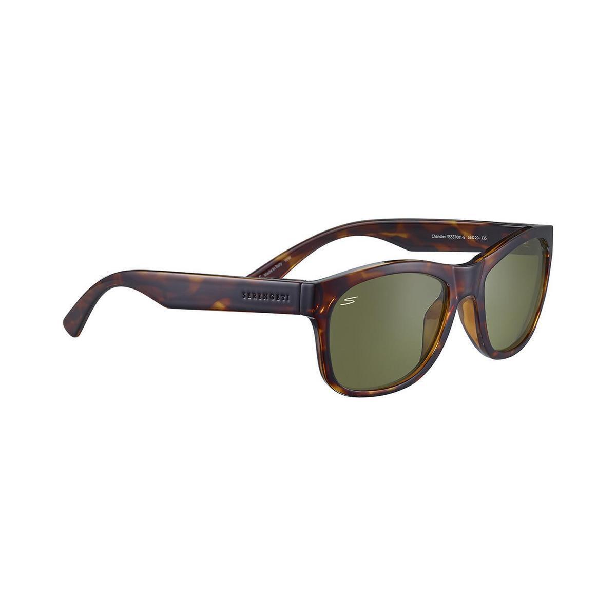 Serengeti Chandler Sunglasses Shiny Tortoise Saturn Polarized 555nm