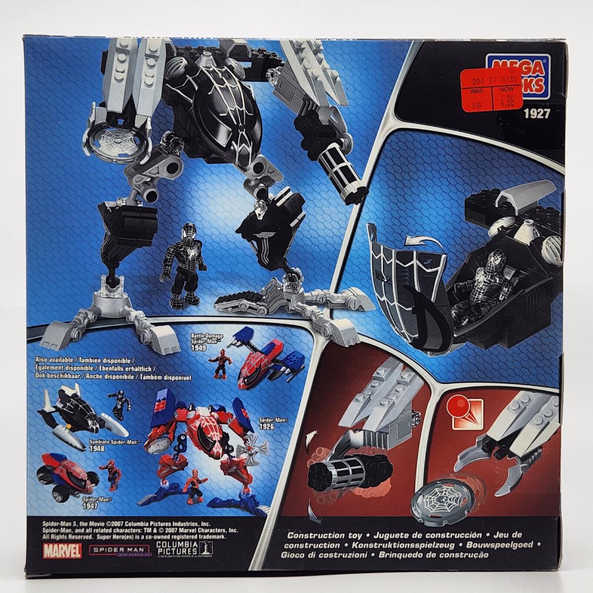 Mega Bloks Spider-man 3 Movie - Set 1927 Symbiote Spider Man - Mib