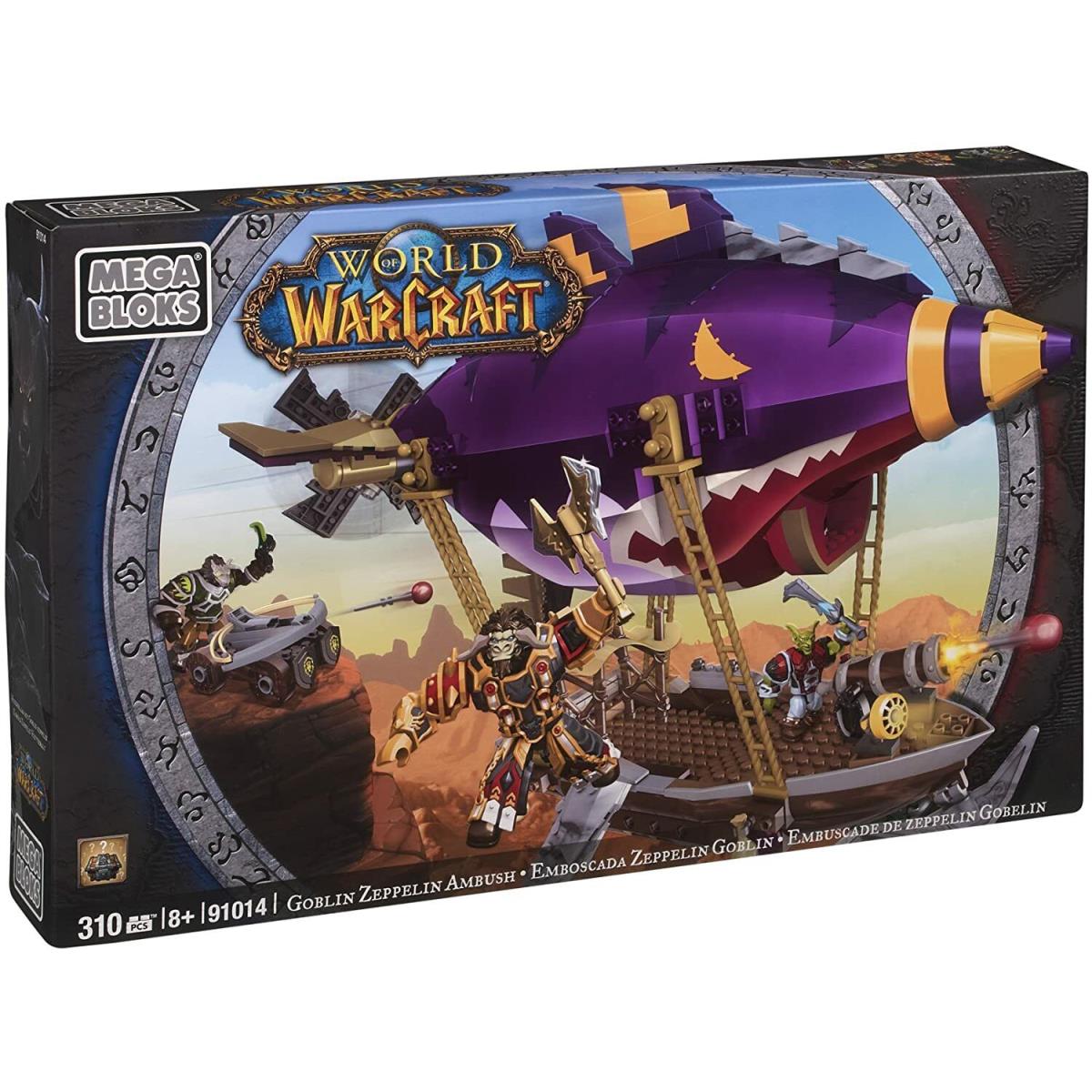 Mega Bloks 91014 Goblin Zeppelin Ambush Set World of Warcraft Wow