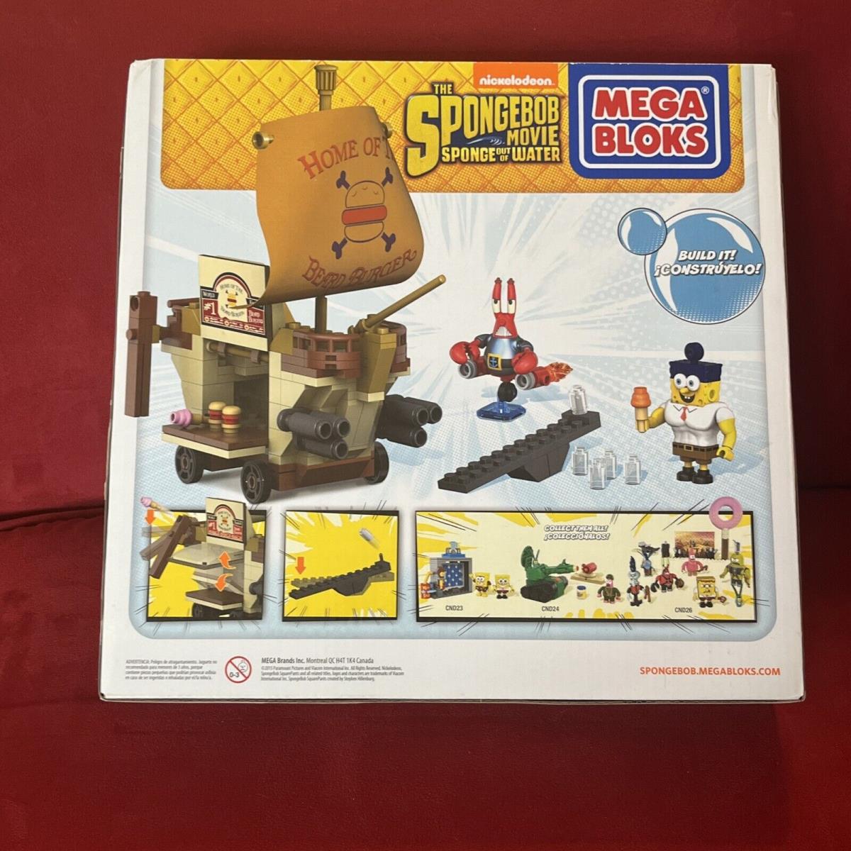 Mega Bloks Spongebob Movie Sponge Out of Water Burgermobile Showdown