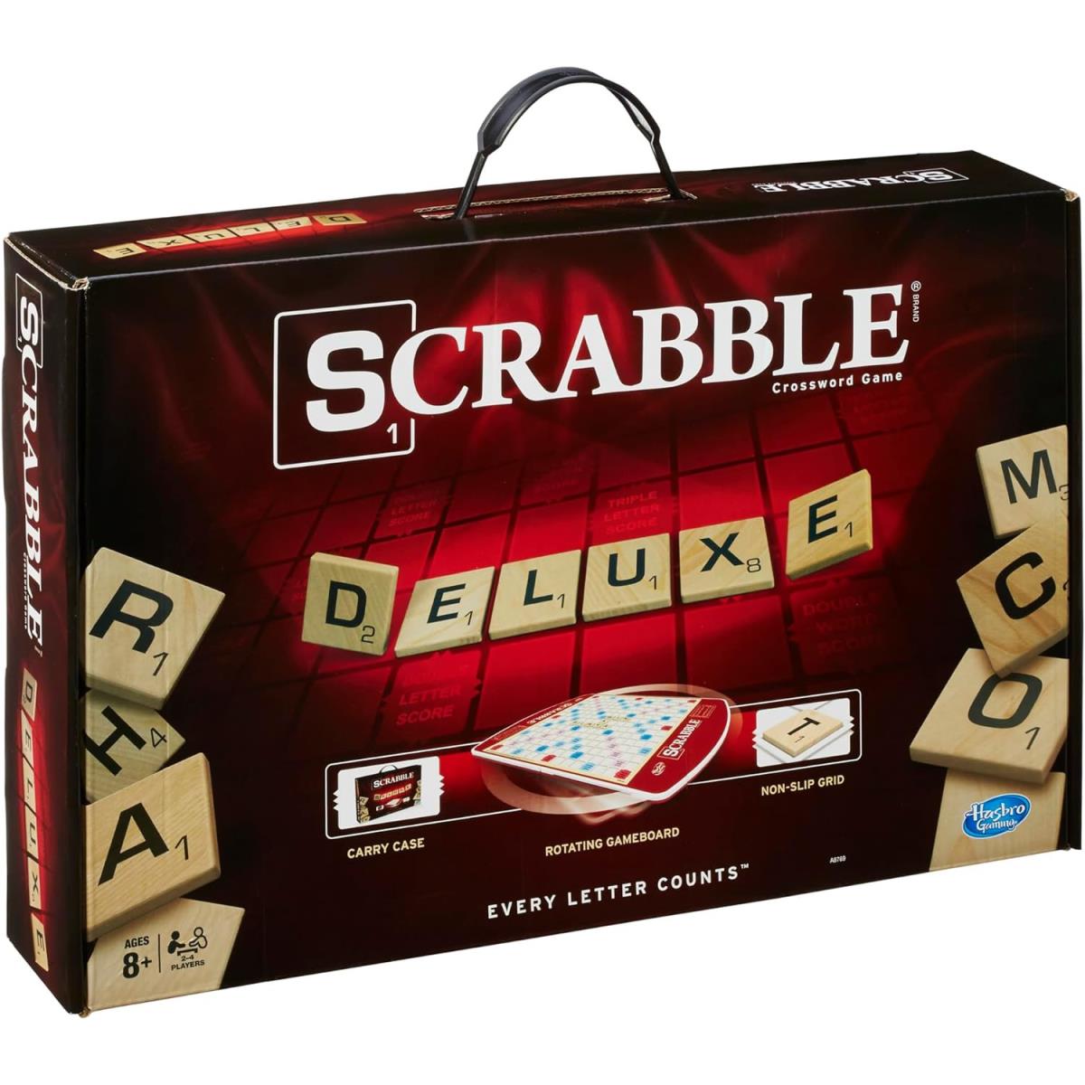 Scrabble Game Deluxe Edition Letter Tiles Board Game Family Board Games For Adu