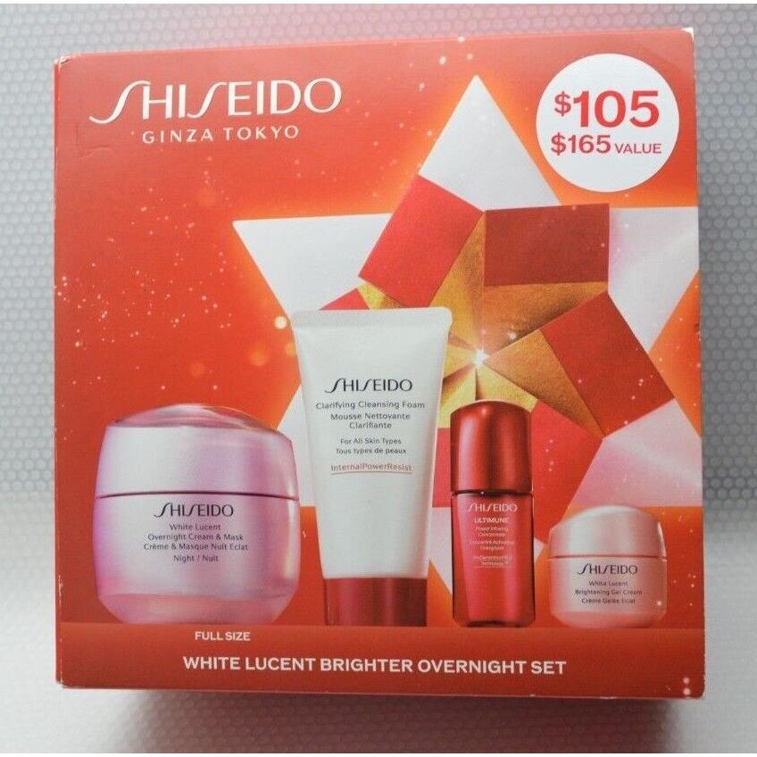 Shiseido White Lucent Overnight Cream Mask Set Illuminating Micro-spot Choose Overnight Cream & Mask, set