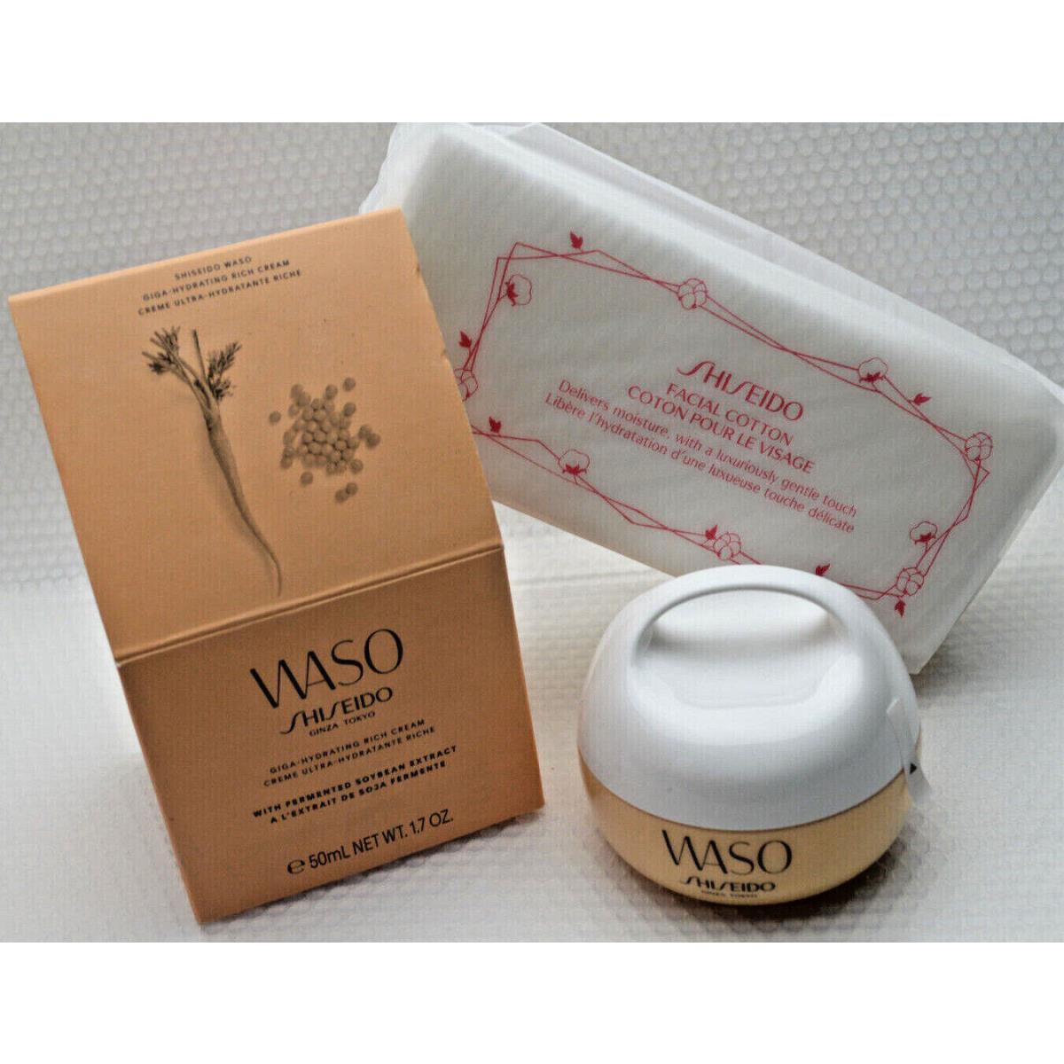 Shiseido Waso Giga Hydrating Rich Cream - Quick Matte Moisturizer Choose