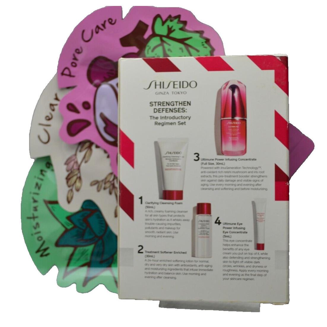 Shiseido Strengthen Defenses: Introductory Regimen Set Include Masks