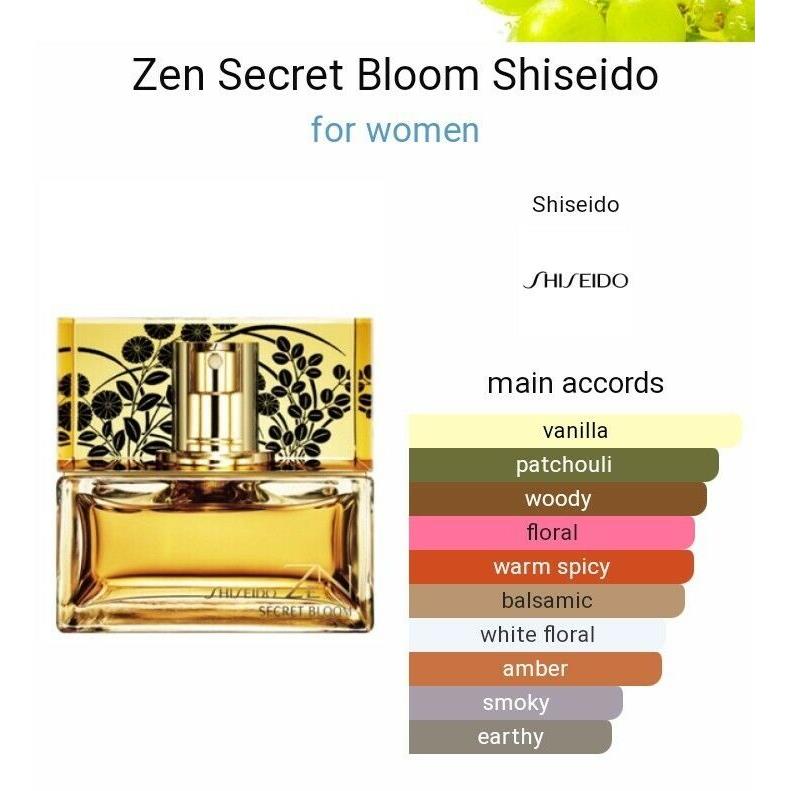 Shiseido Zen Secret Bloom Intense 1.6 Oz. Limited Edition Rare