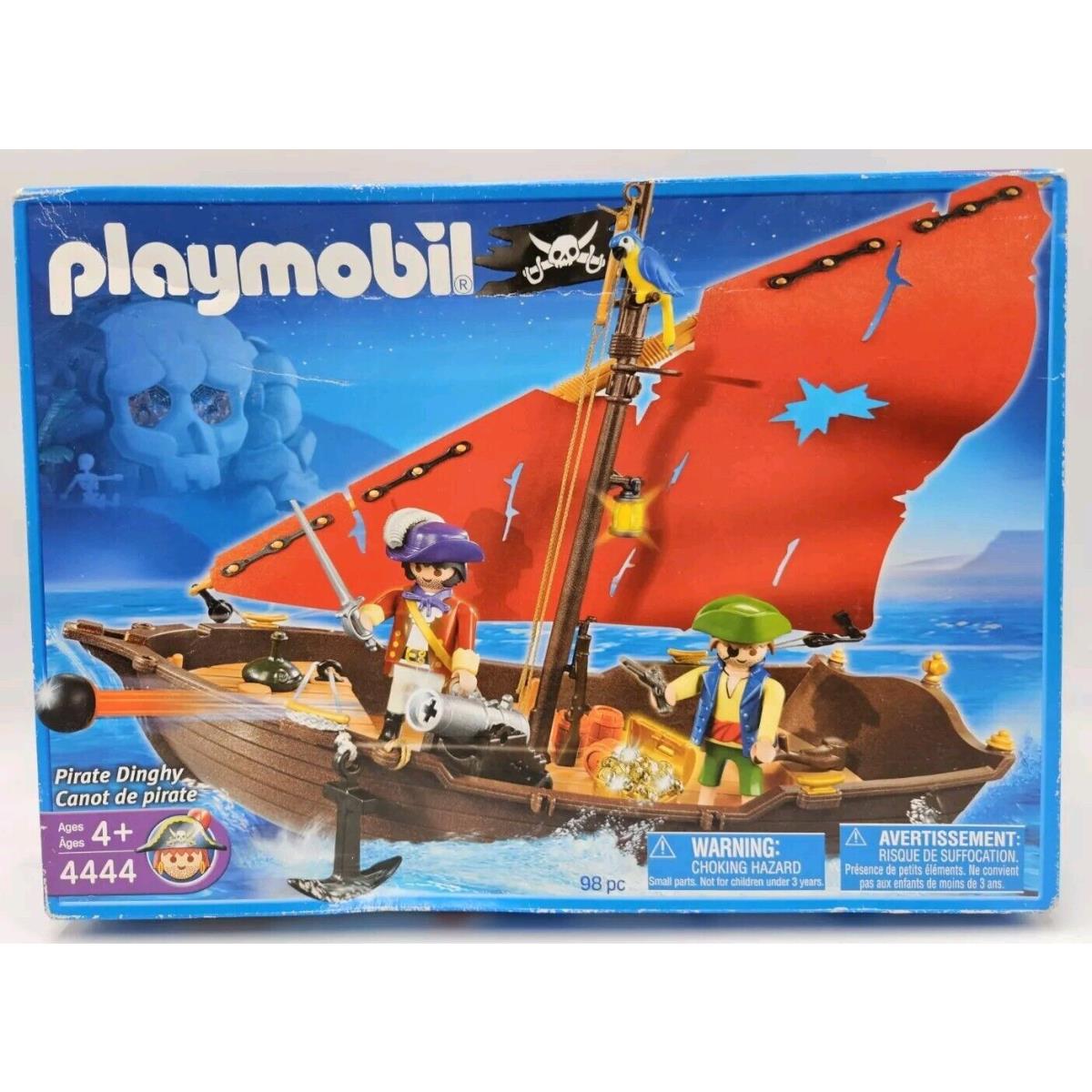 with Some Box Wear Playmobil 4444 Pirate Dinghy 2007 Geobra