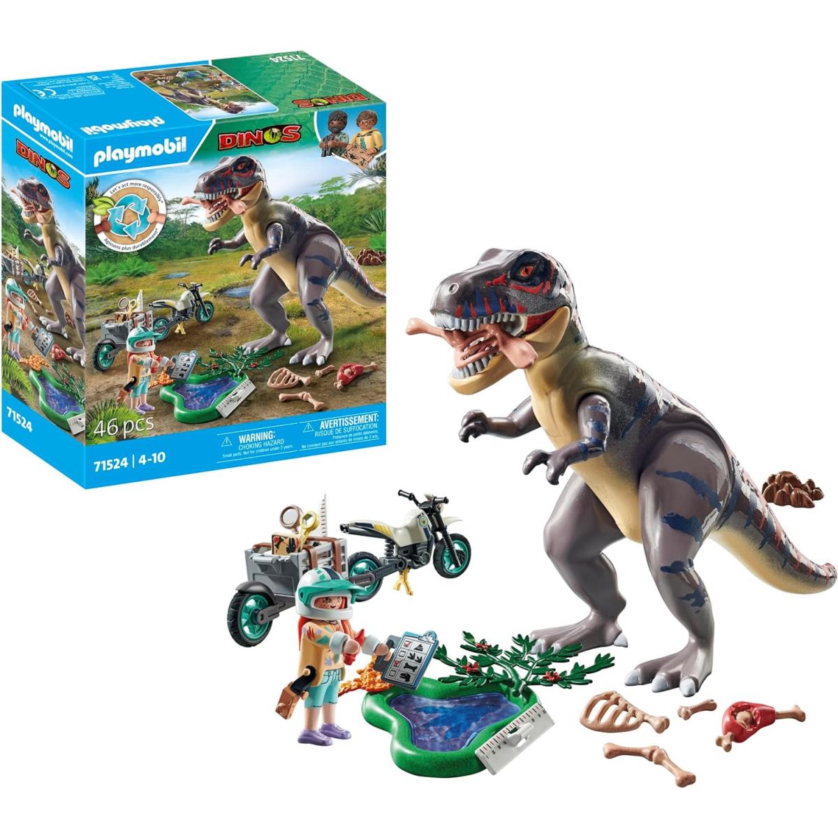 Playmobil Dinos: T-rex Hunt 71524 Building Toy Set 46-Pieces Gift