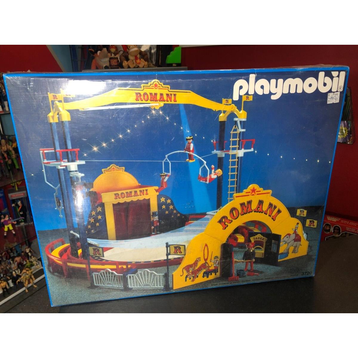Vintage 1991 Playmobil 3720 Romani Circus Ring Playset Box Set