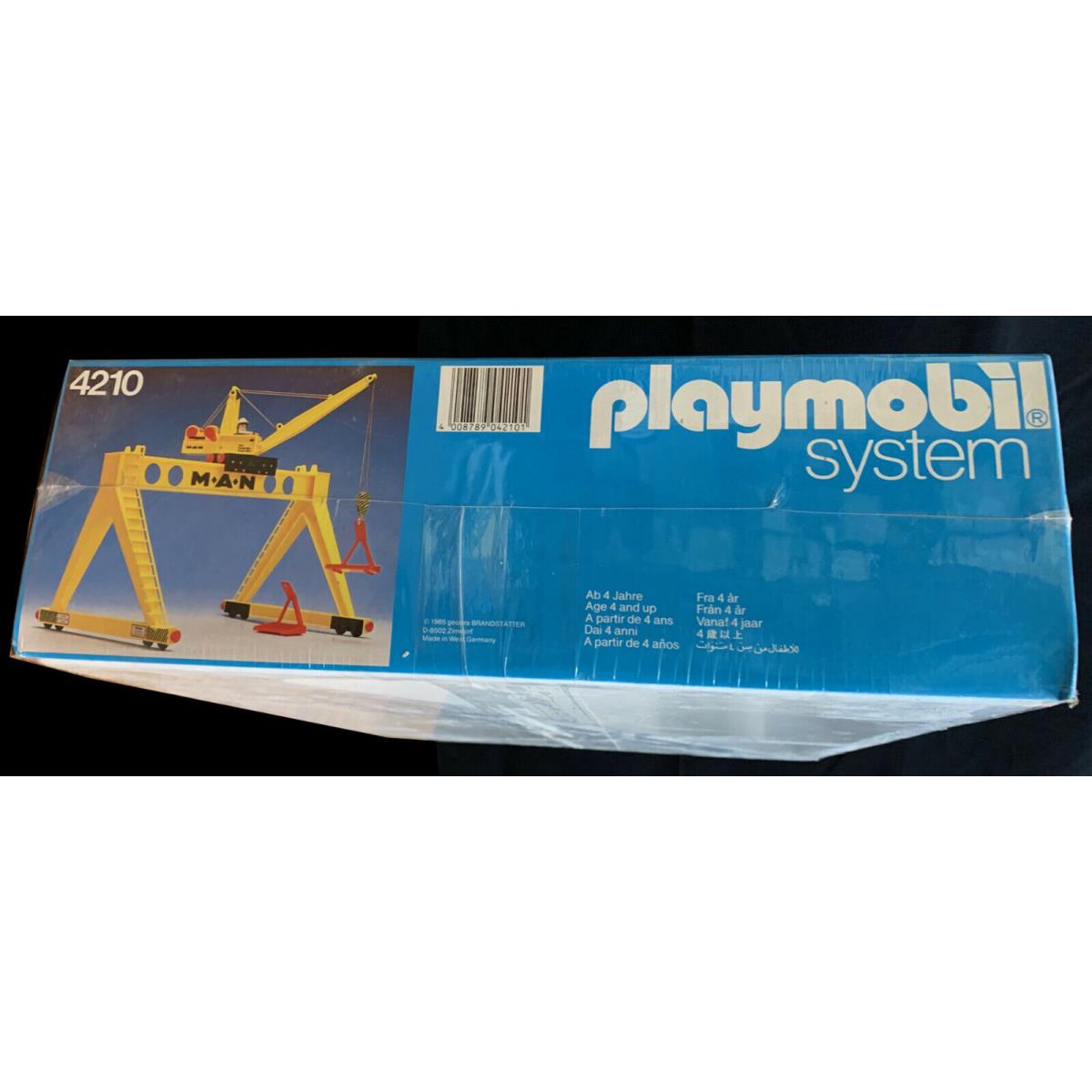 Playmobil 4210 - Man Crane - Vintage - Mint Box - 1982