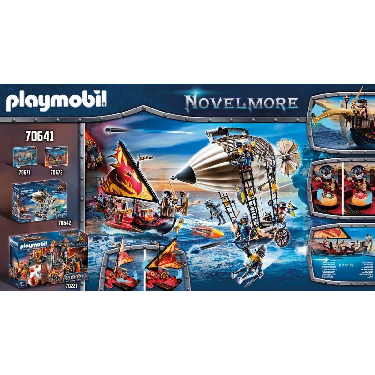 Playmobil Novelmore Burnham Raiders Fire Ship Construction Play Set 70641