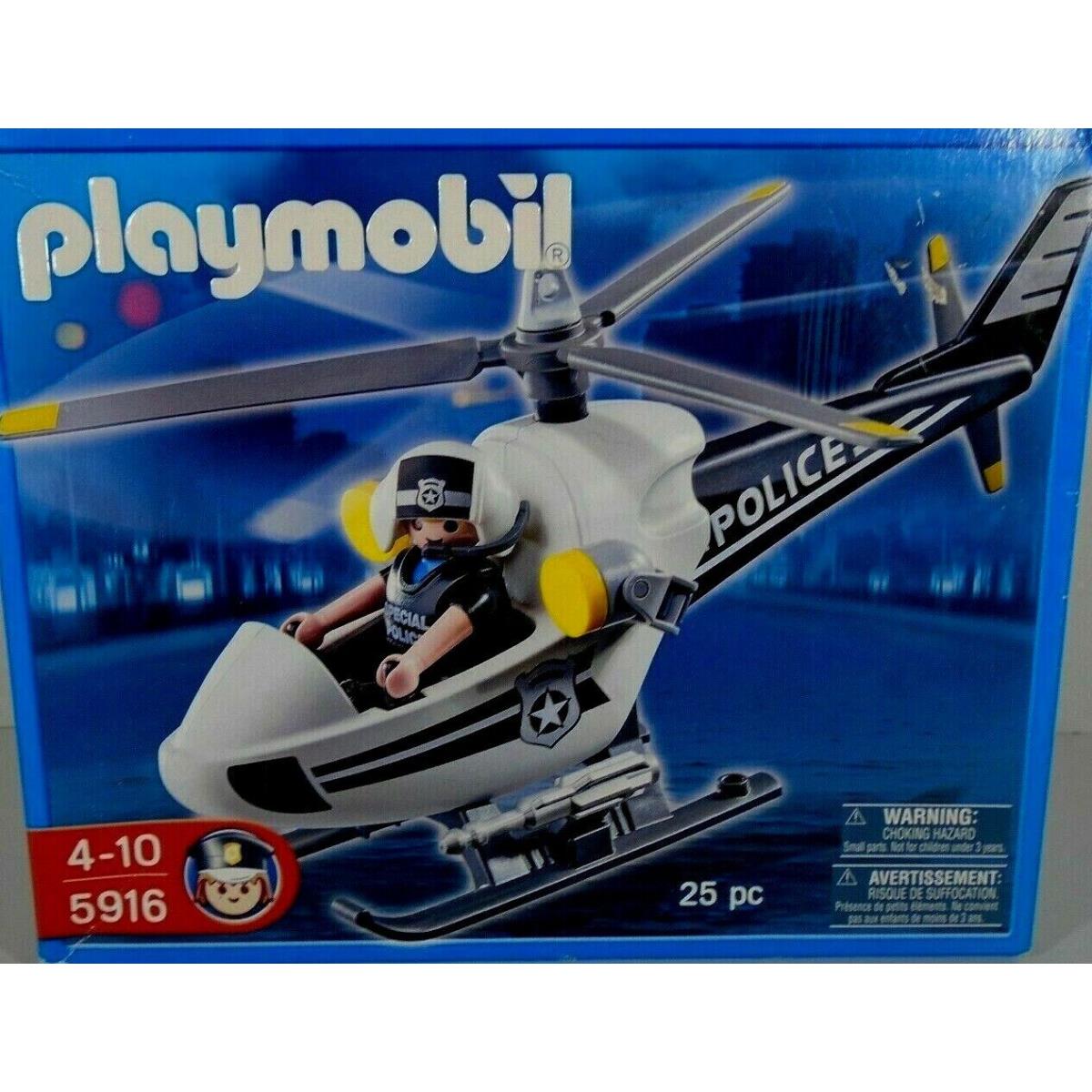 Playmobil 5916 Police Helicopter and Pilot 25 Pieces