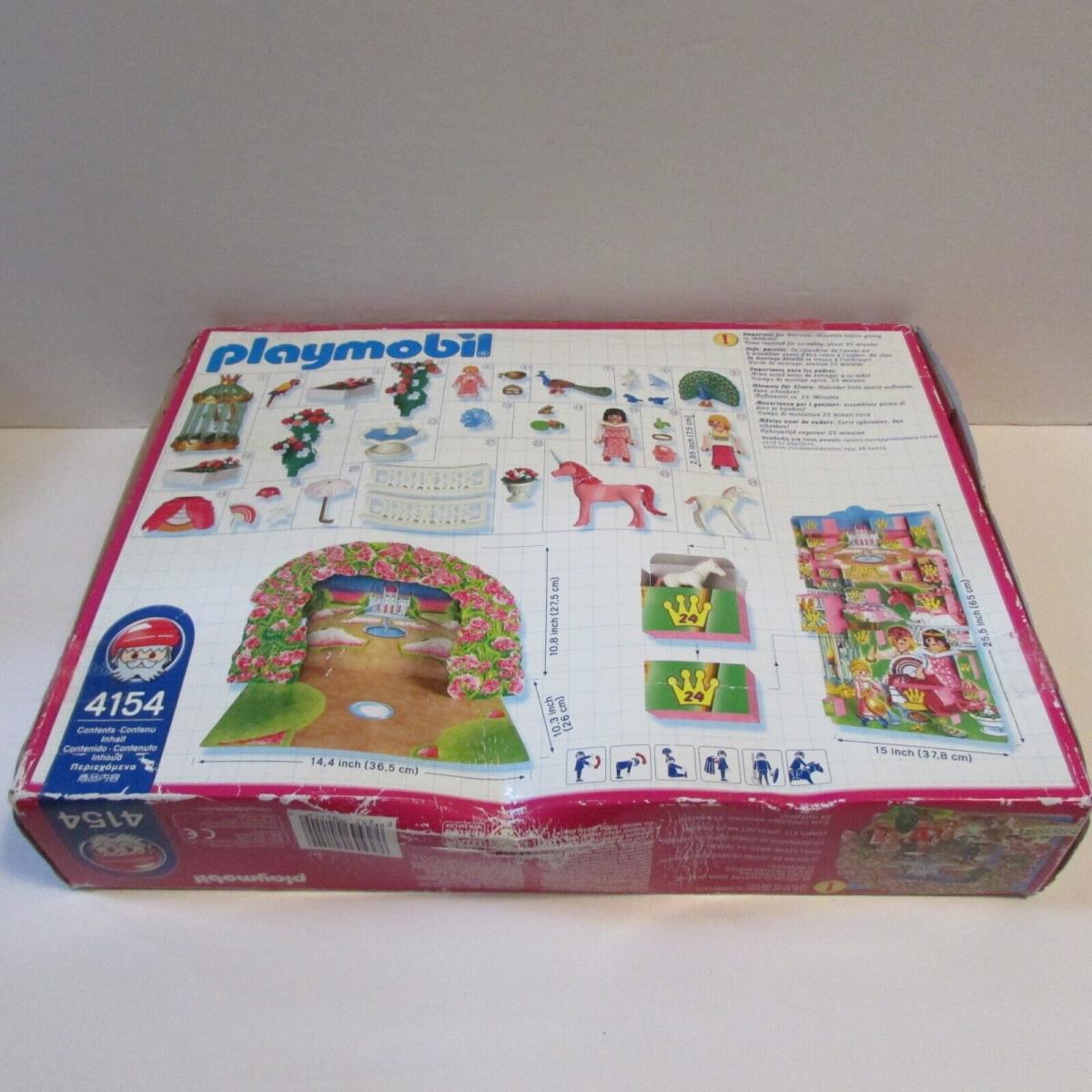 Playmobil 4154 Unicorn Paradise Princess Advent Calendar Box Damage