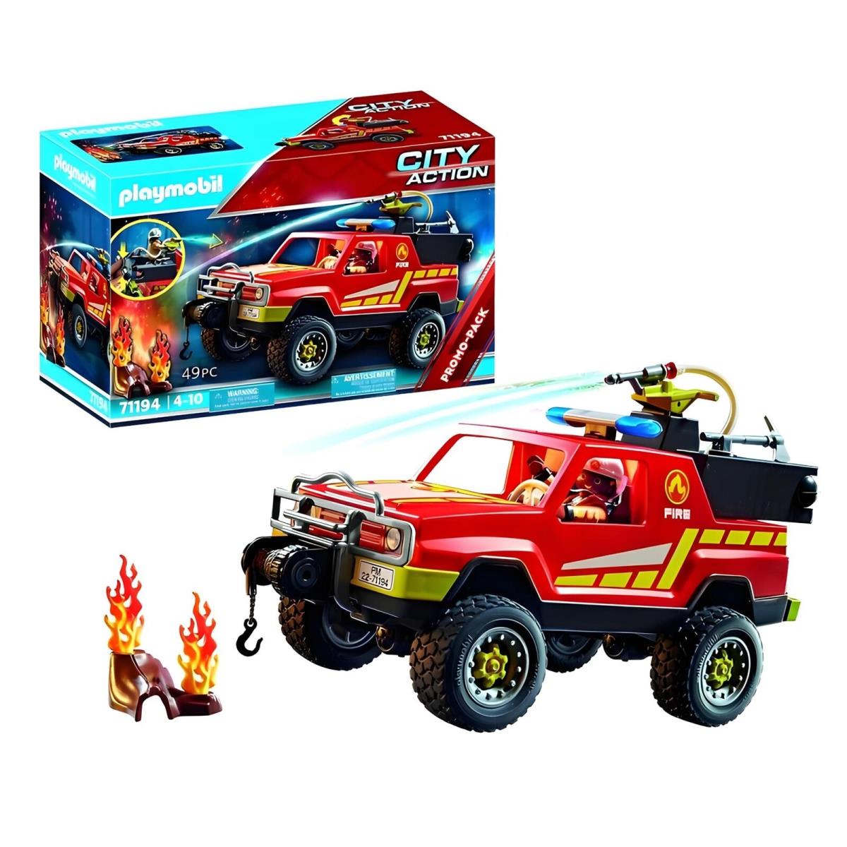 Playmobil 71194 Fire Rescue Truck Building Set