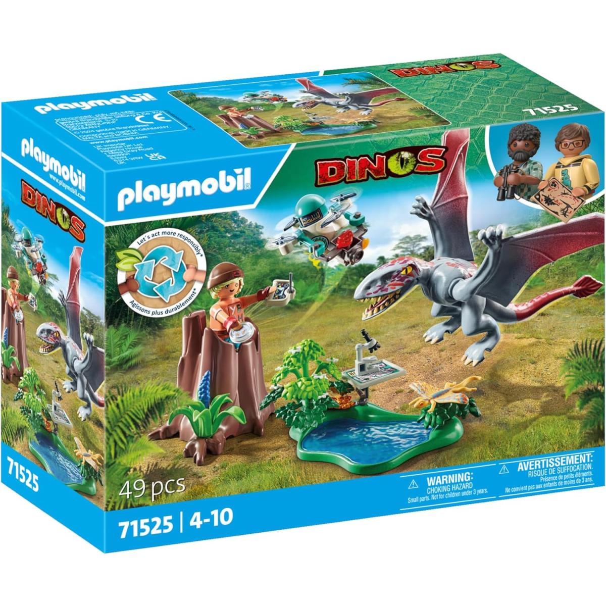Playmobil Dinos: Observatory For Dimorphodon 71525 Building Toy Set Gift