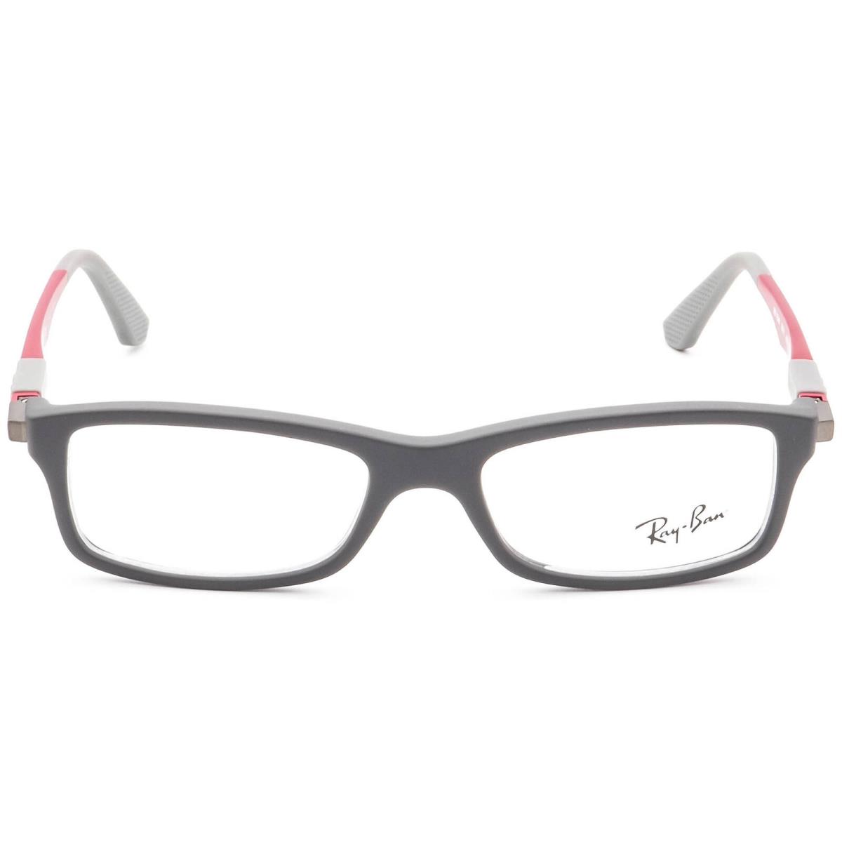 Ray-ban Junior Eyeglasses RB 1546 3631 Matte Gray/red Rectangular 48 16 125 - Frame: Matte Gray/Red