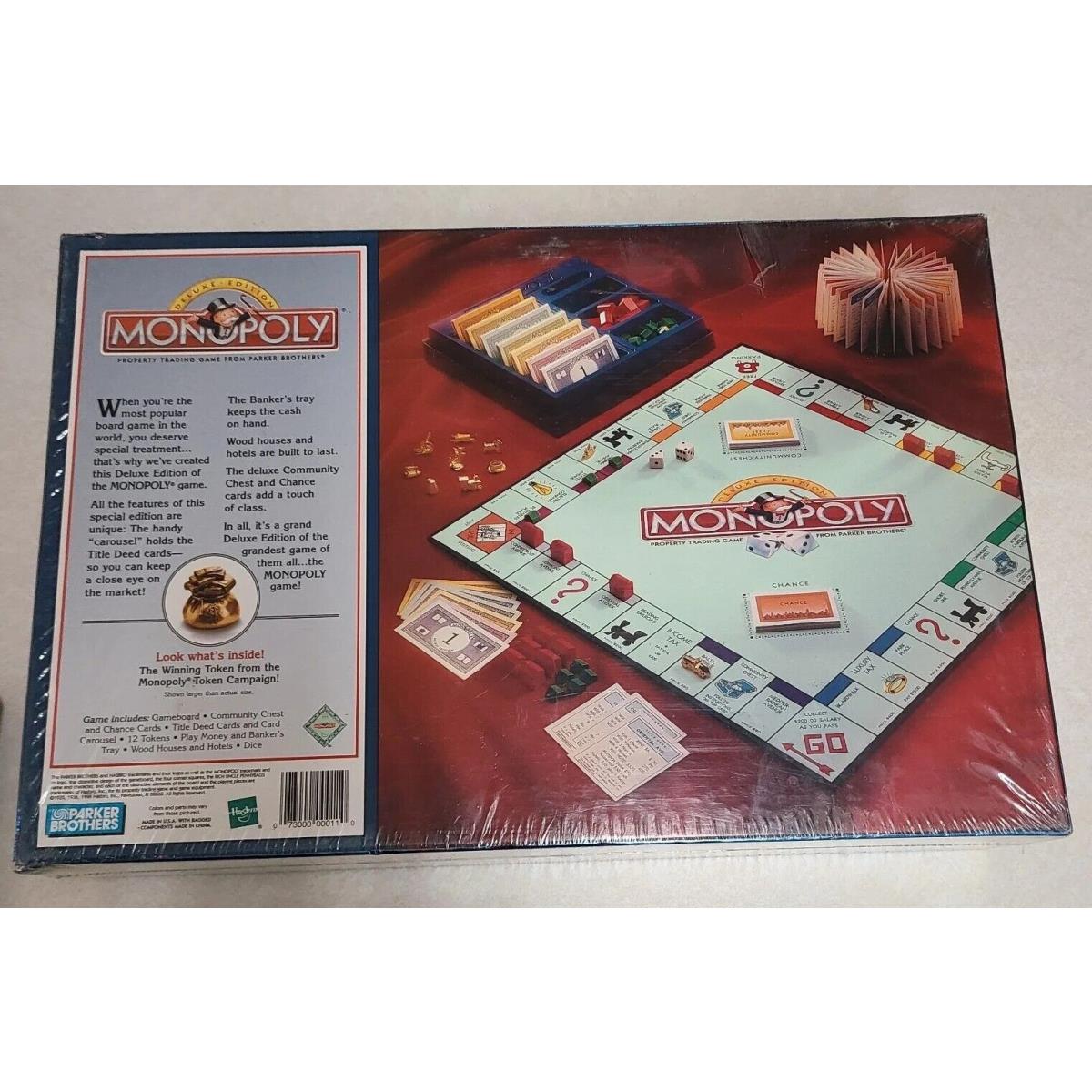 Monopoly Deluxe Edition Board Game Hasbro 1998
