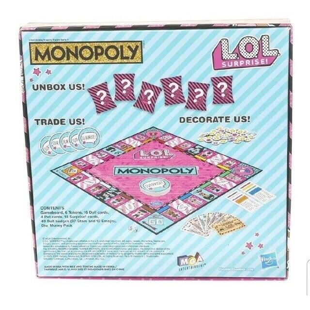 Monopoly: Lol Surprise Monopoly Game: L.o.l. Surprise Edition Board