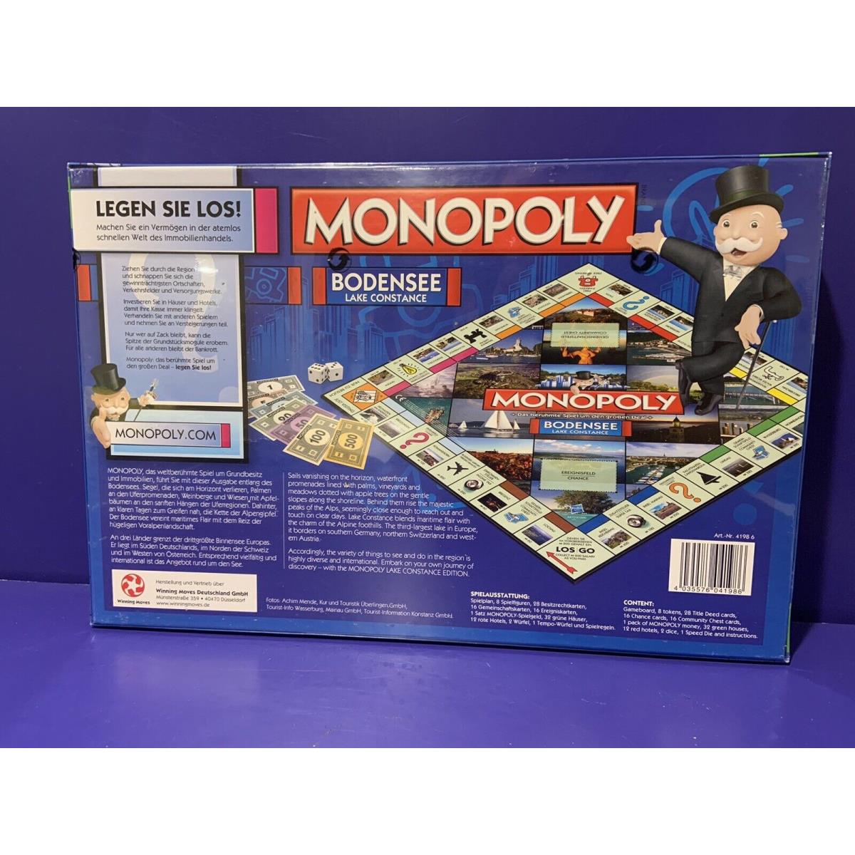 Monopoly Board Game - Lake Constance Germany Bodensee /