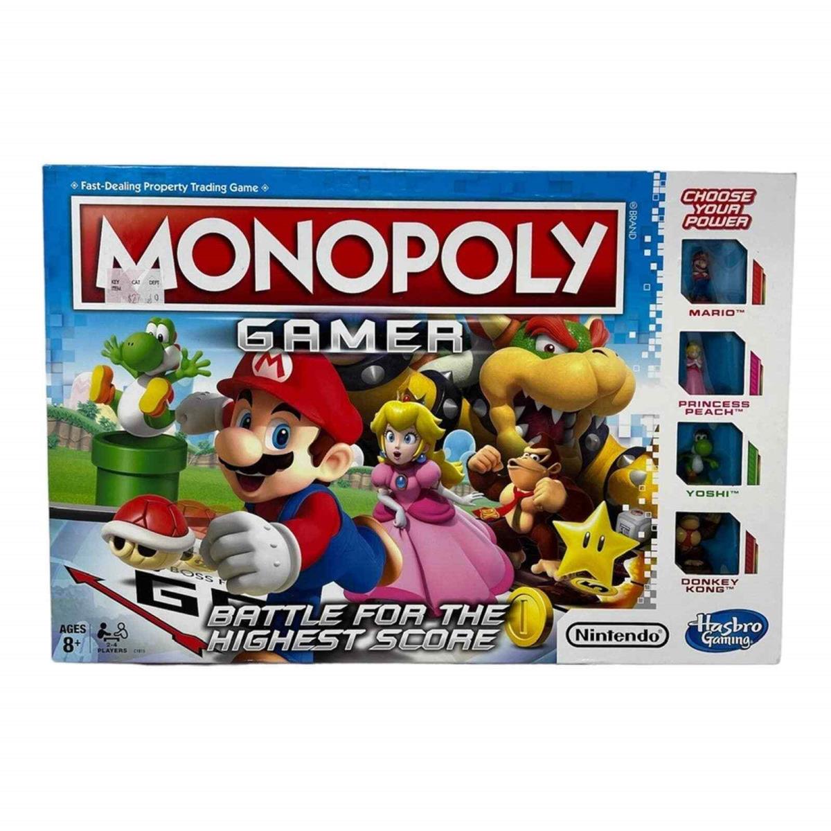 Hasbro Monopoly Gamer Board Game Nintendo Mario Battle For Highest Score