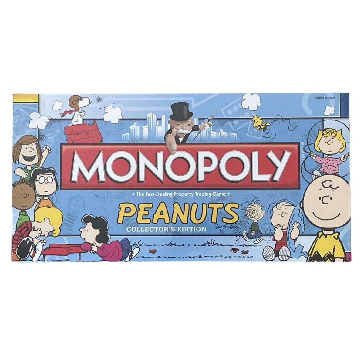 Monopoly Peanuts Collectors Edition Charlie Brown 2010 Parker Brothers Nisb