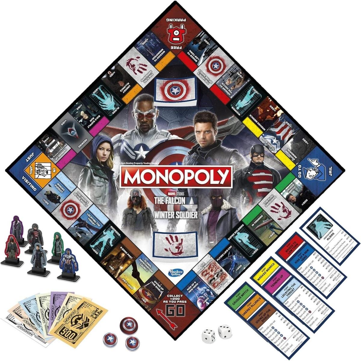 Monopoly: Marvel Studios` The Falcon and The Winter Soldier Edition Board Game