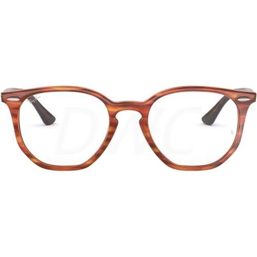Ray Ban RX7151F 5799 52-19-145 Unisex Light Brown Havana Eyeglass Frames