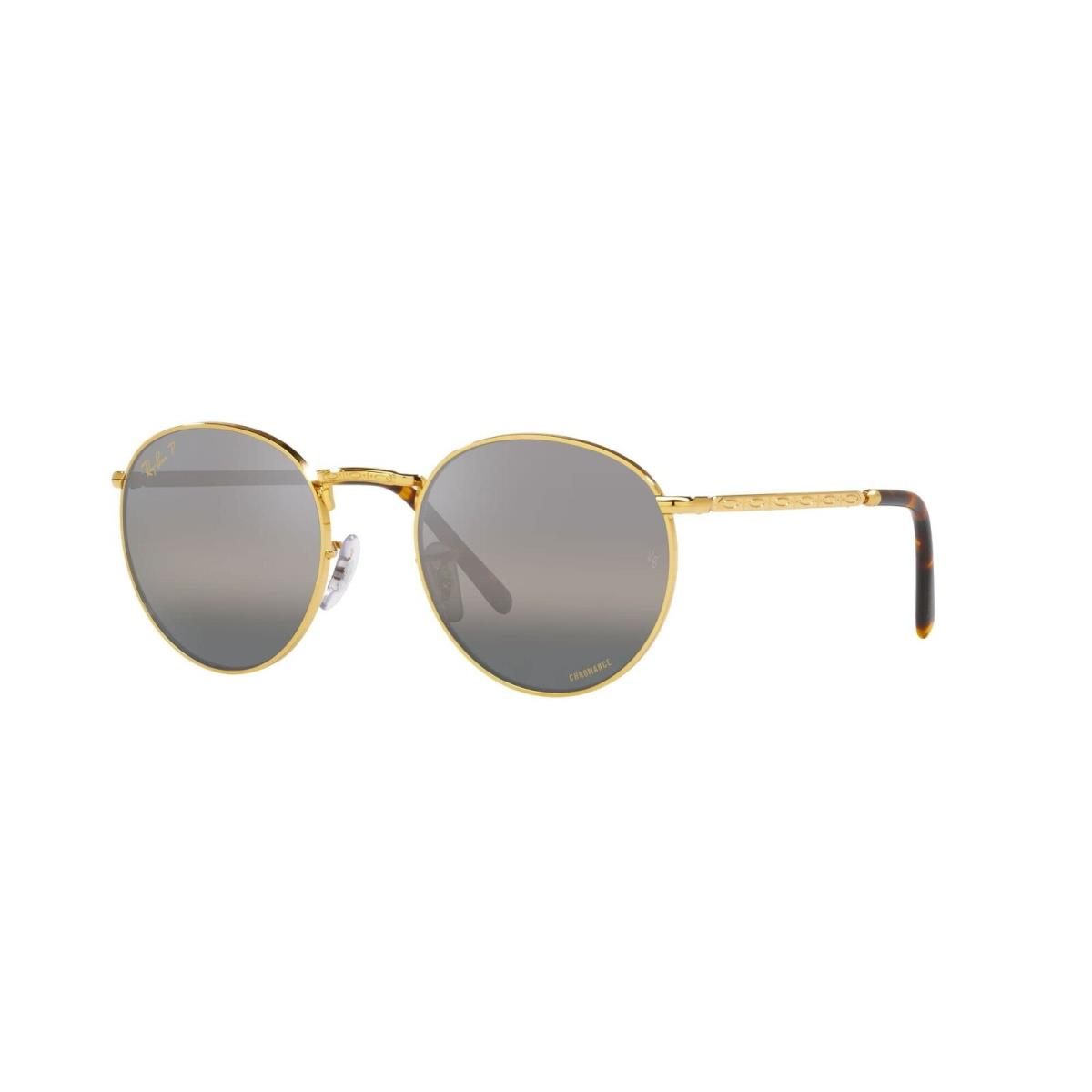 Ray-ban RB3637 Round Sunglasses Legend Gold/polarized Clear Gradient Dark Grey - Gold, Grey