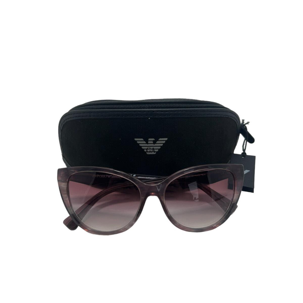 Emporio Armani Cat Eye Women s Sunglasses Rose Pink EA4162 5885/8H