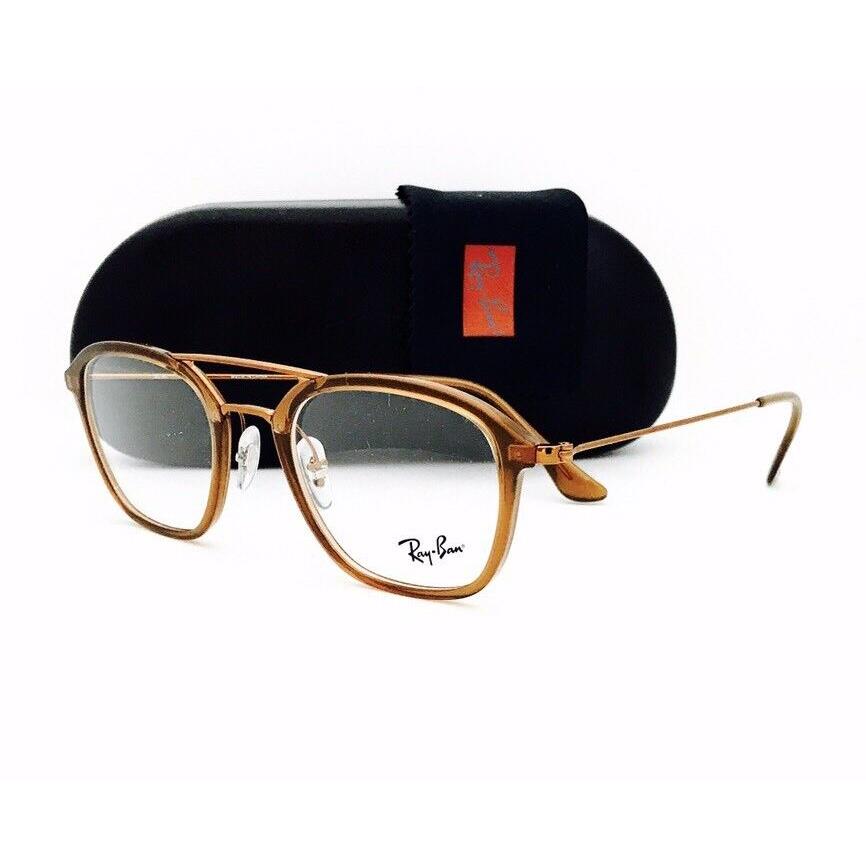 Ray Ban Eyeglasses 7098 5634 Brown/bronze Copper 50 21 145 W/original Case