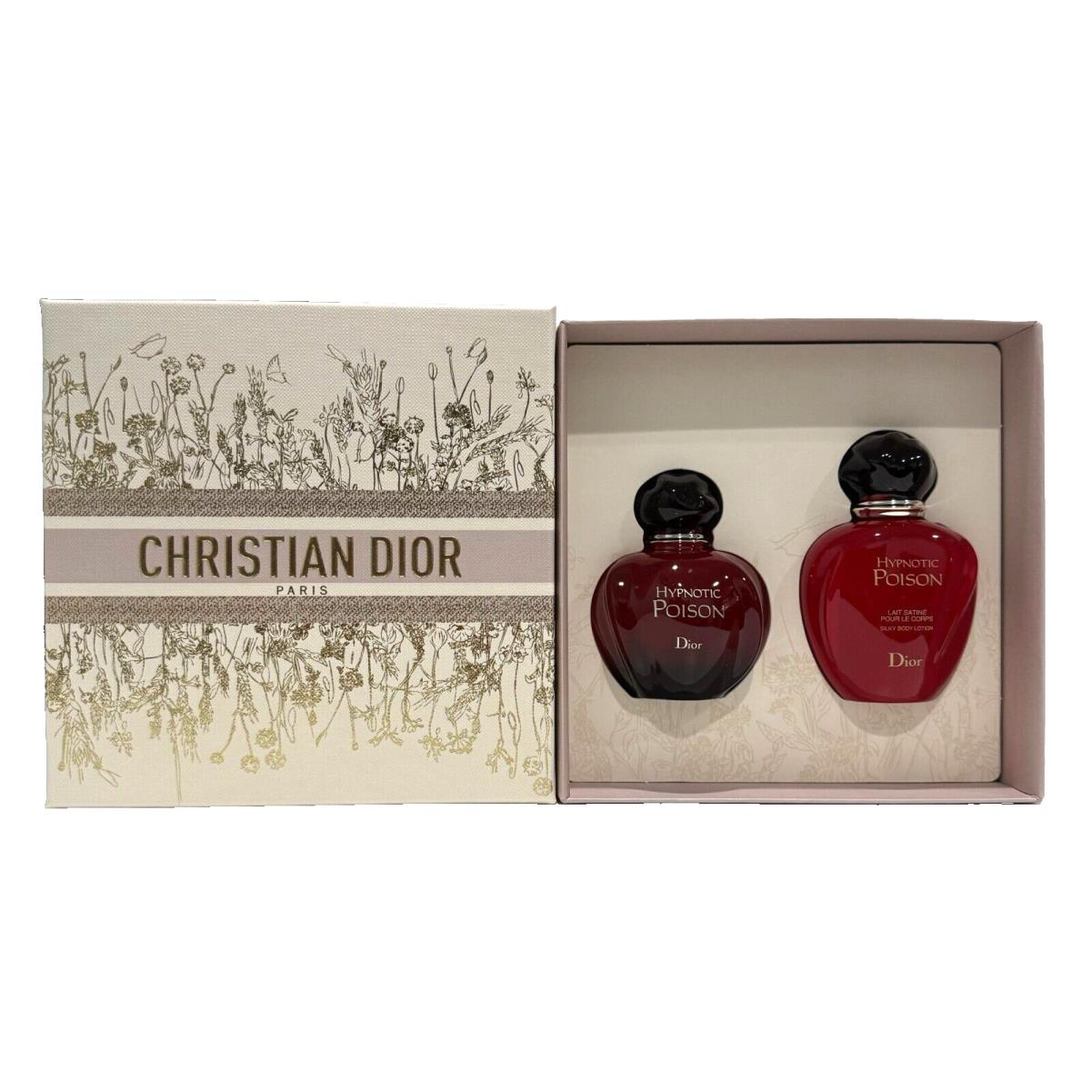 Christian Dior Hypnotic Poison Gift Set For Women 1.7 oz Edt Spray Body Lotion