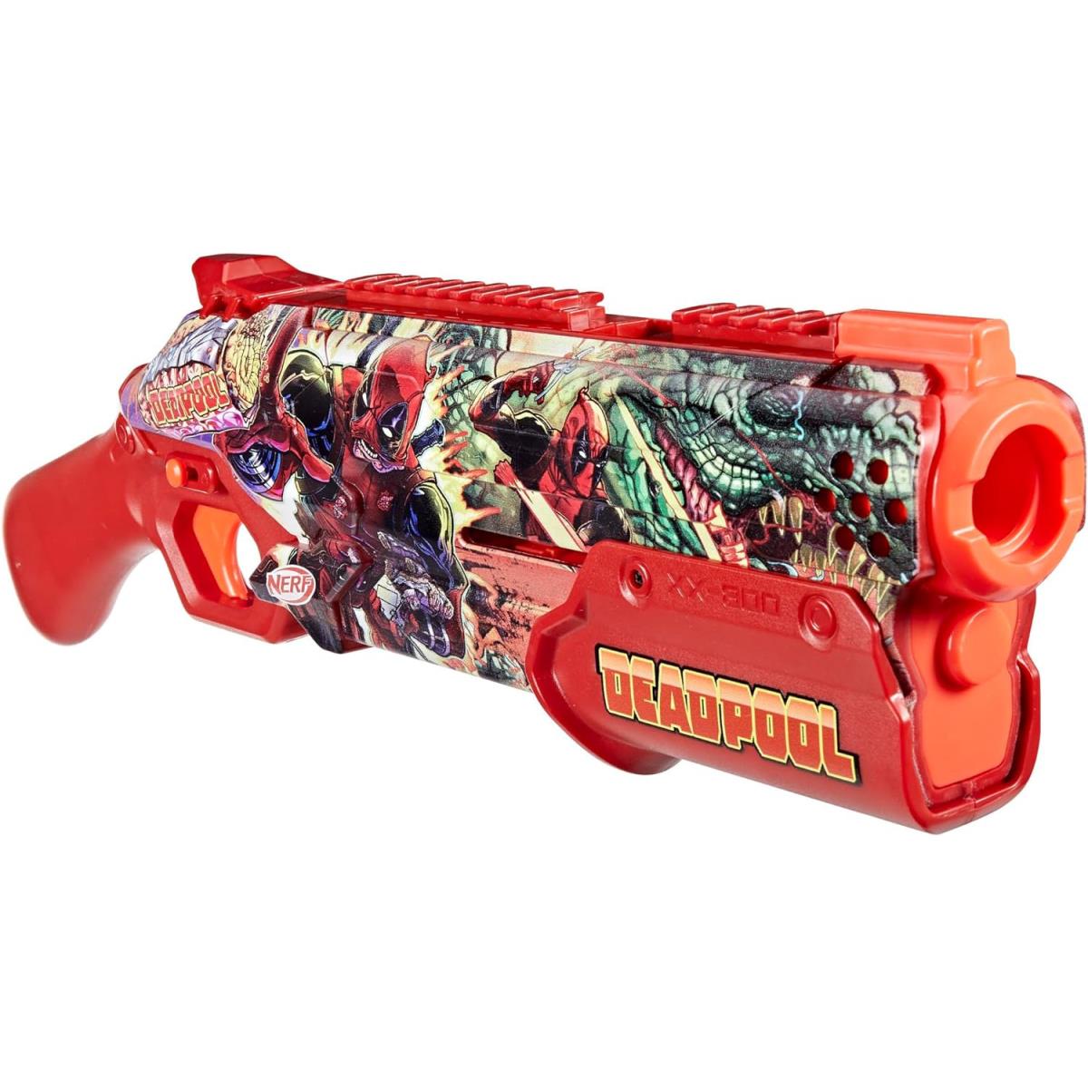 Nerf Marvel Deadpool Blaster 16 Nerf Rival Accu-rounds Pump Action Breech Load