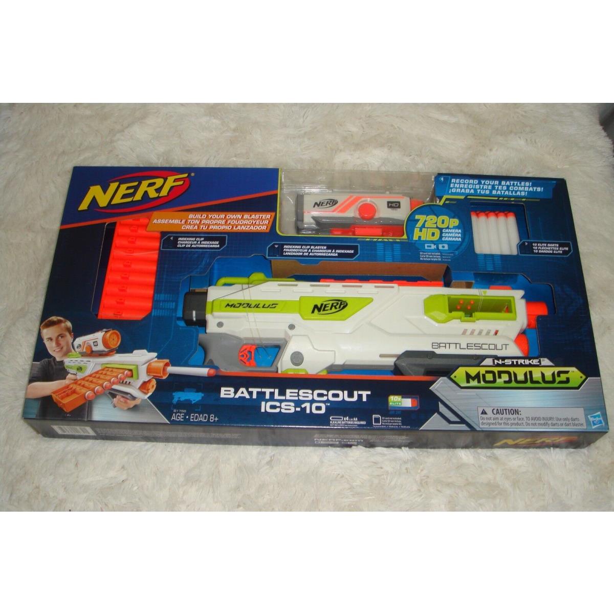 Nerf-n-strike Modulus Battle Scout ICS-10 HD Camera Blaster Darts Toy Gun B17