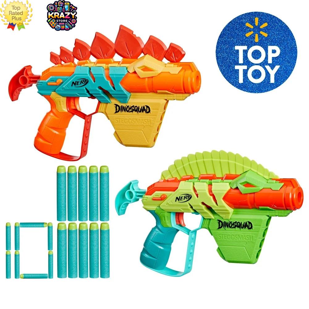 Dino Blaster Fun Set Nerf Dinosquad Stego Duo - Includes 2 Blasters 10 Darts - E