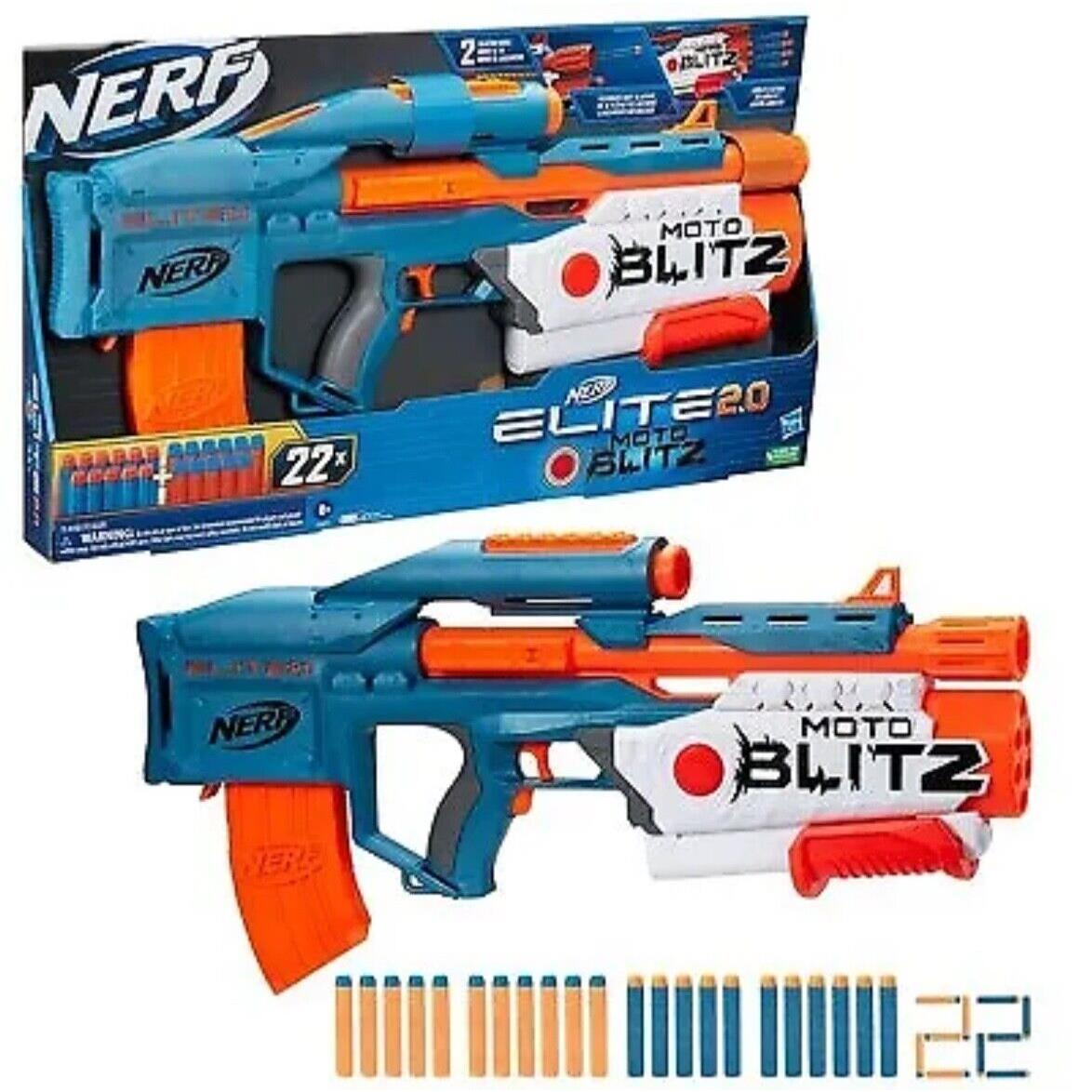 Nerf Elite 2.0 Motoblitz Motorized Nerf Blaster Gun 22 Darts