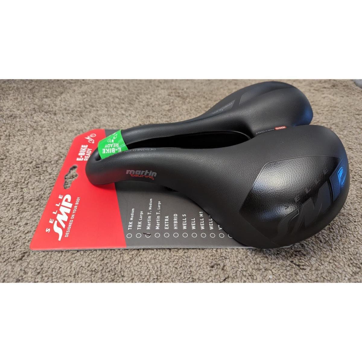 Selle Smp Martin Touring Saddle Medium- Bicycle Seat Black