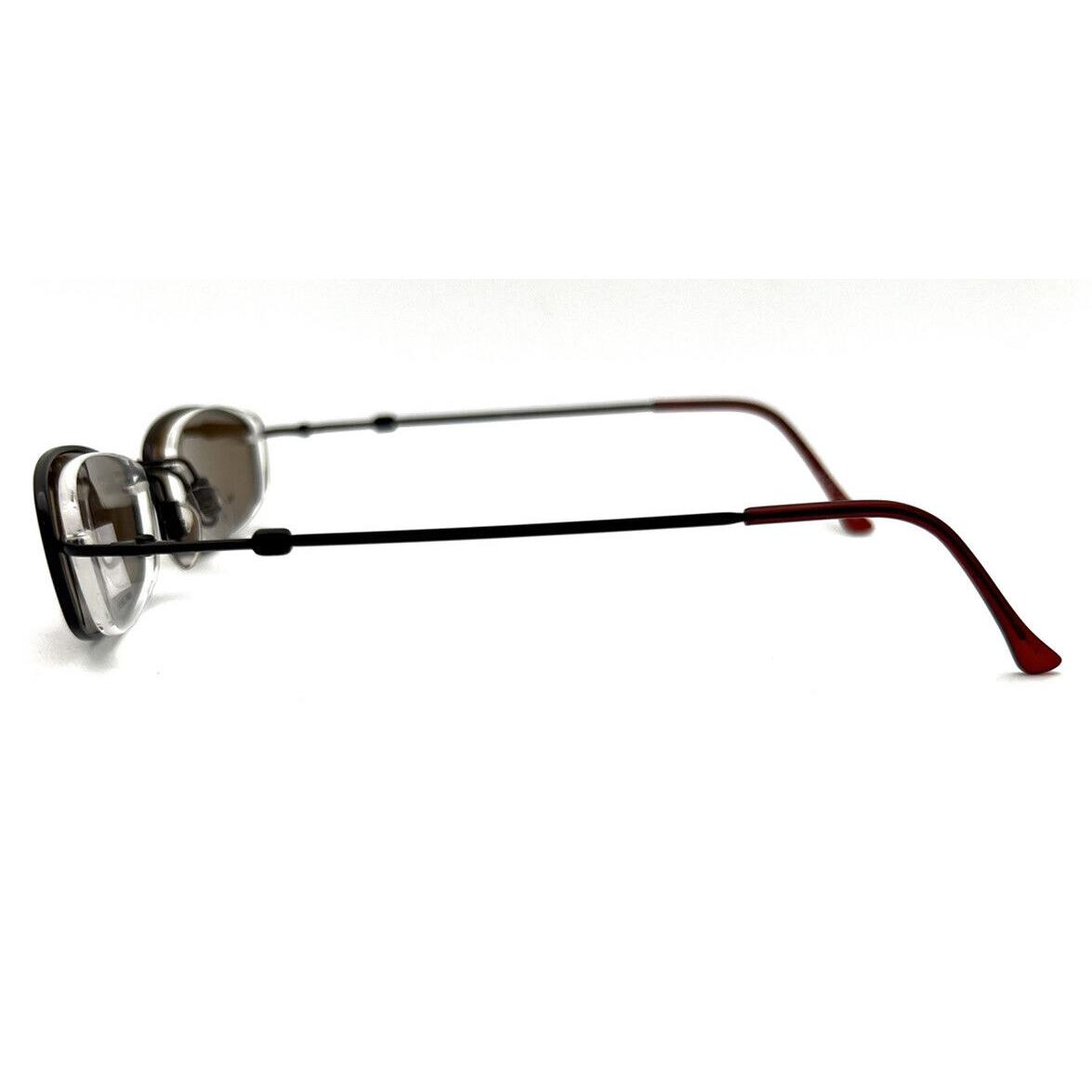 Marc Ecko Eyeglasses Polarized Clip 5051 Burgundy 49-18-143 W/generic Case